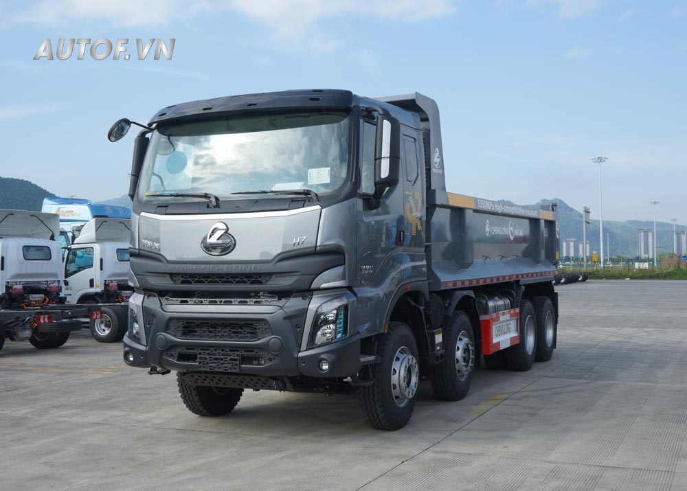 Xe ben Chenglong 4 chân H7 390HP Thùng U 15 Khối (Cầu Dầu)